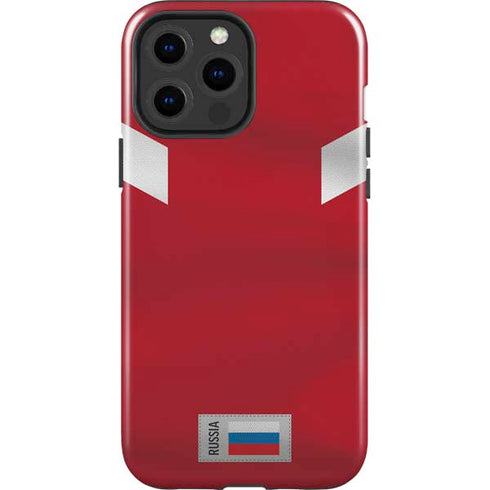 Russia Soccer Flag iPhone 15 Pro Max Impact Case